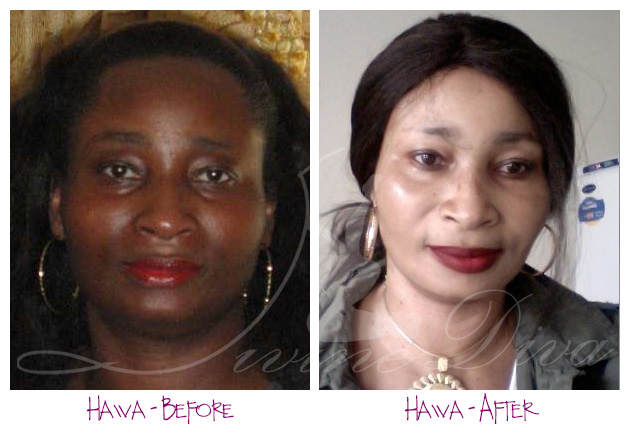 Hawa before and after