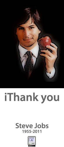 iThank you. Steve Jobs. 1955-2011.